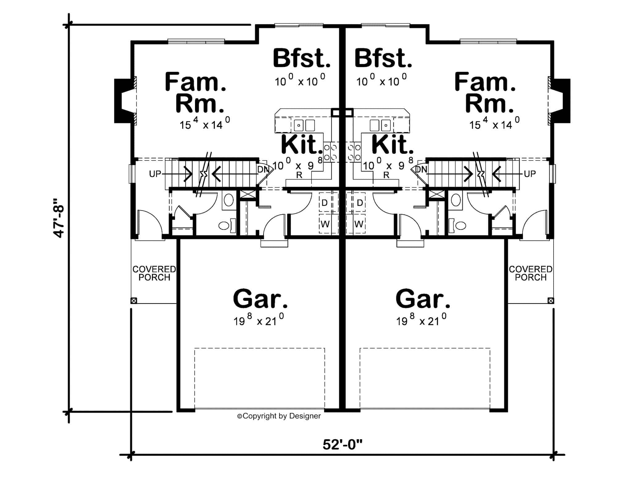 Main Level of Duplex/Multi-Unit Plan #120-2795