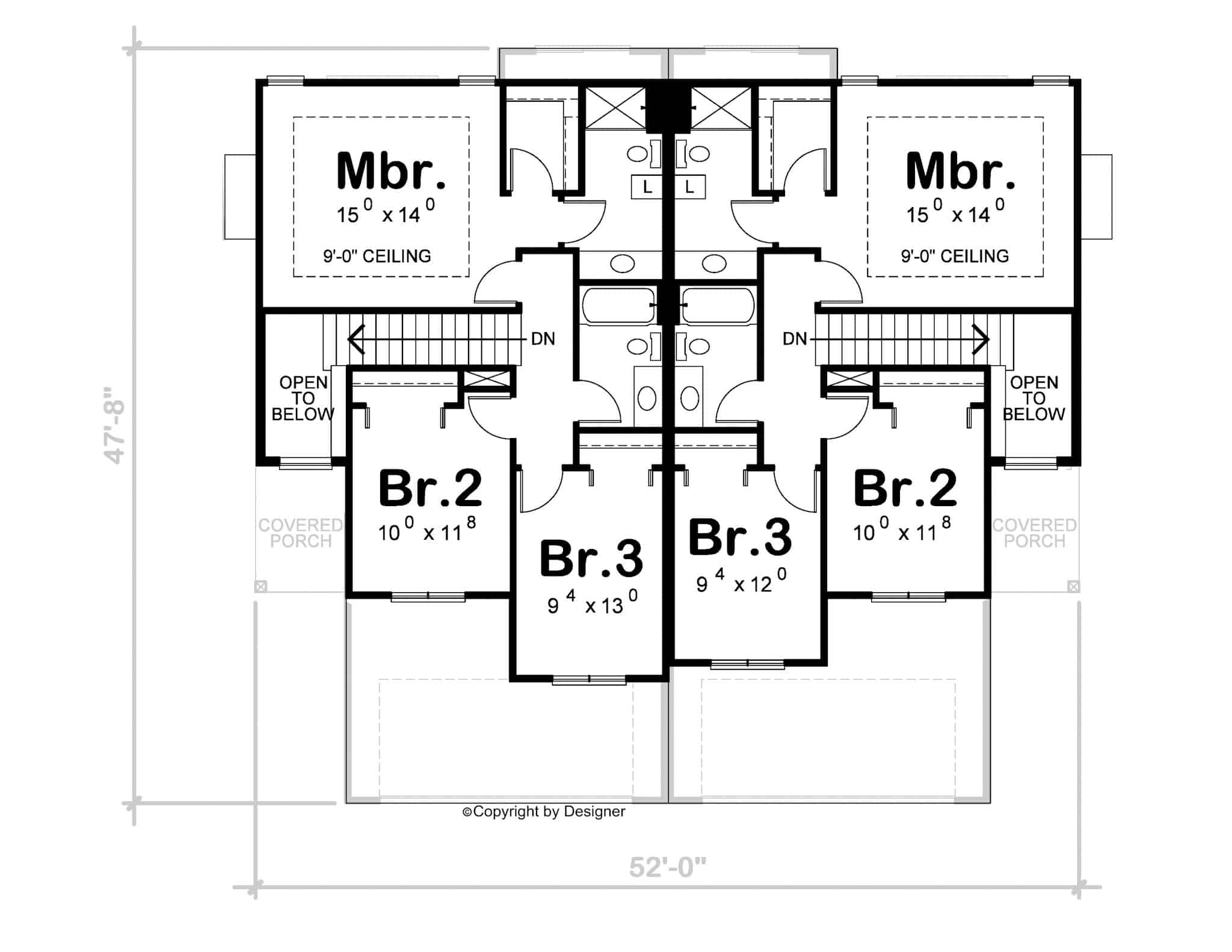 Upper Level of Duplex/Multi-Unit Plan #120-2795