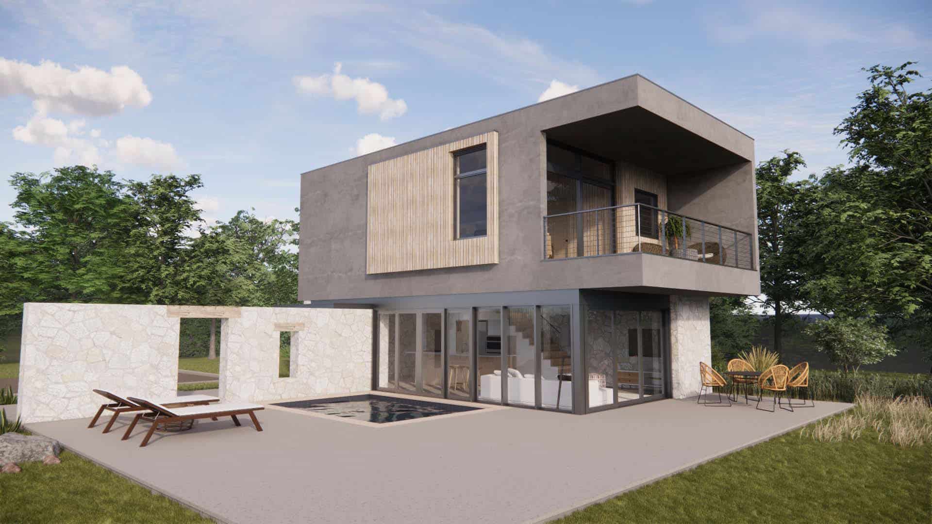 Rear View of this 1-Bedroom,1072 Sq Ft Plan -120-2797