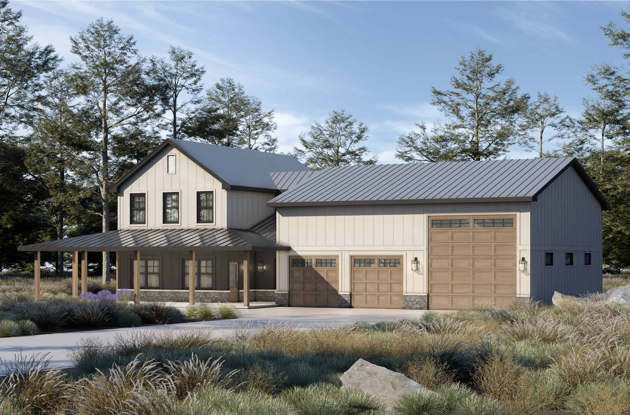 Right Side View of this 3-Bedroom,2042 Sq Ft Plan -120-2811