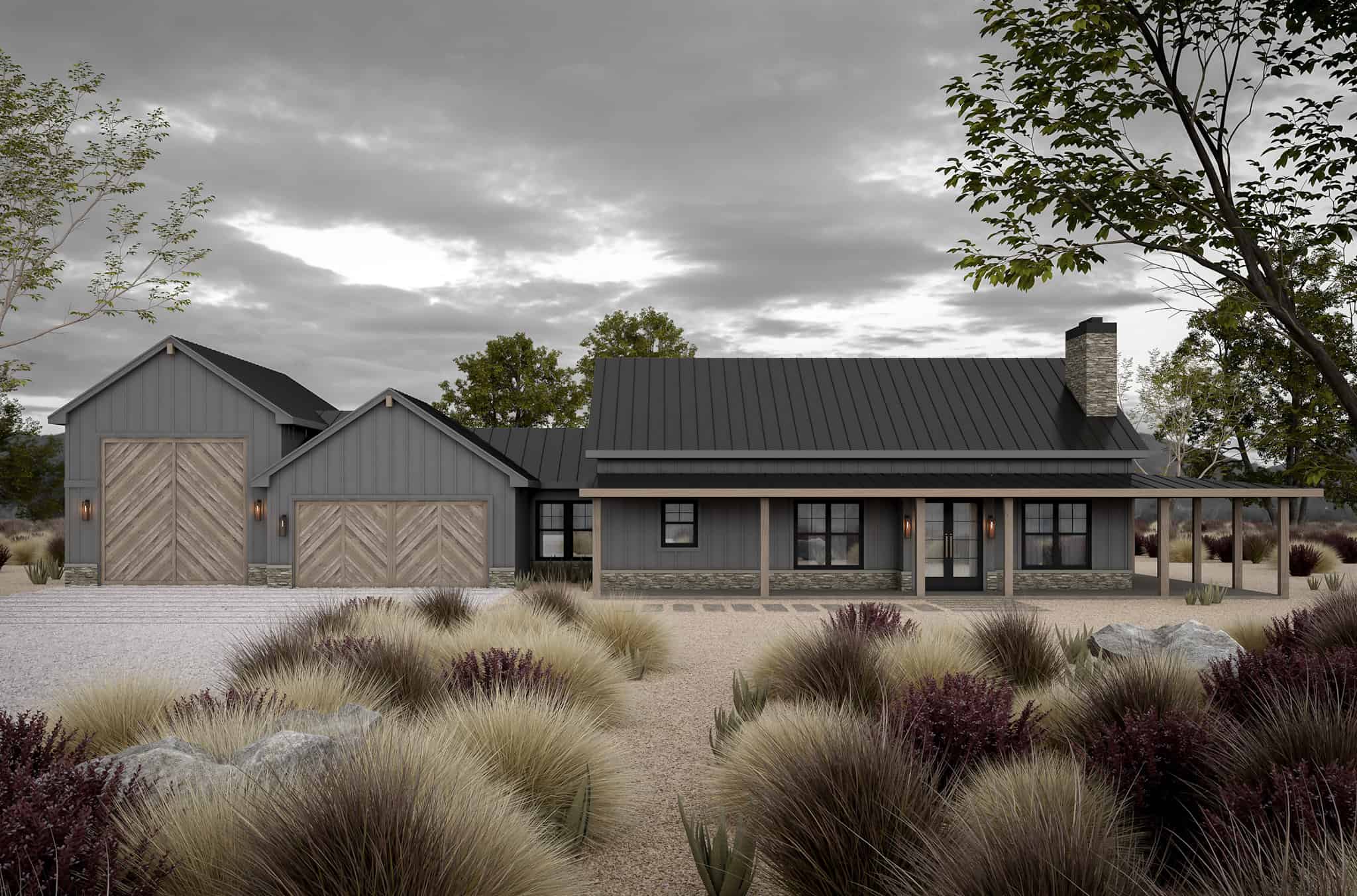 Front View of this 3-Bedroom,2024 Sq Ft Plan -120-2812