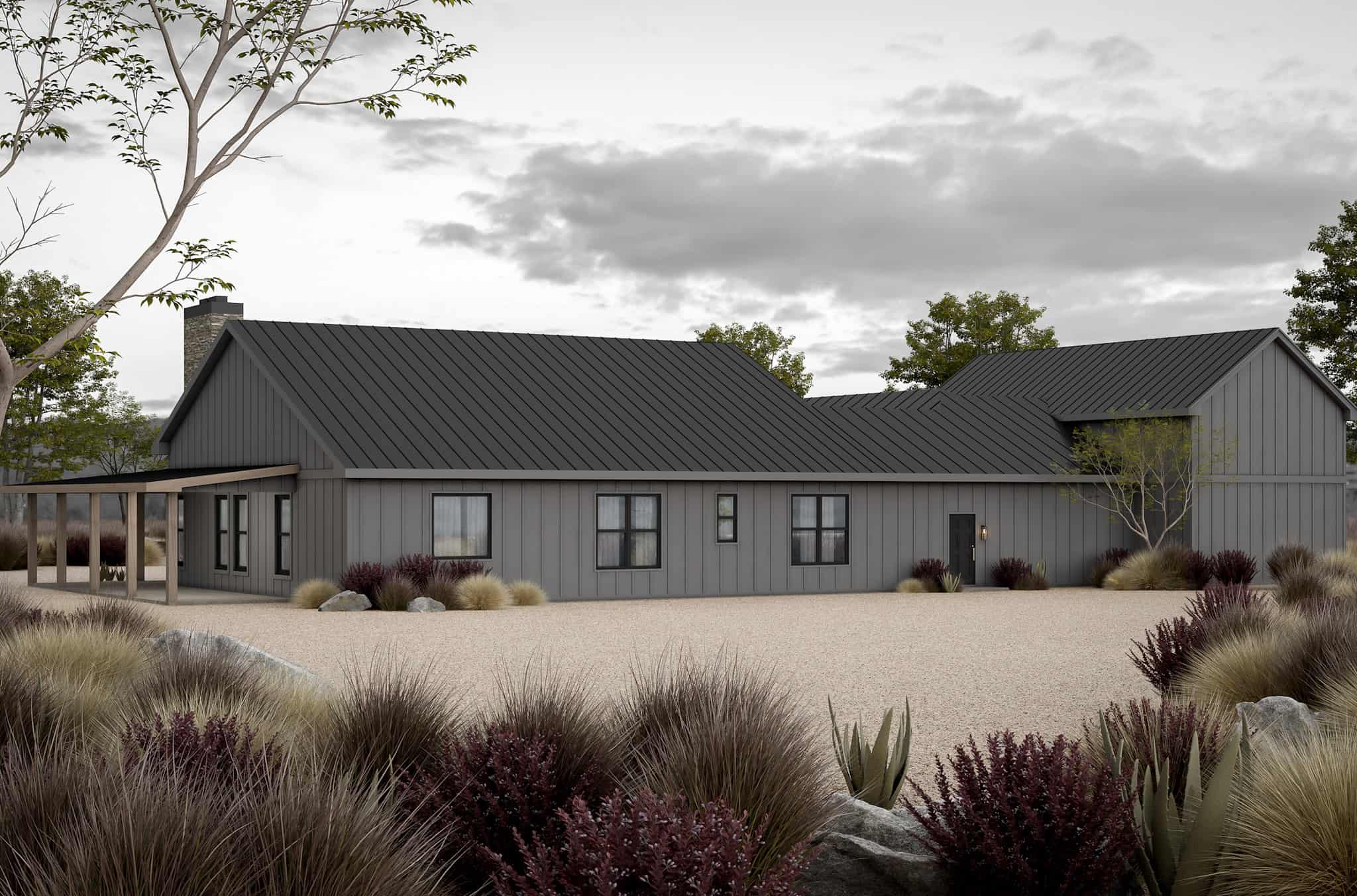 Rear View of this 3-Bedroom,2024 Sq Ft Plan -120-2812