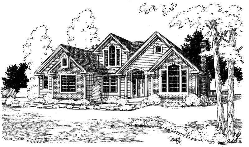 Contemporary home (ThePlanCollection: Plan #121-1005)