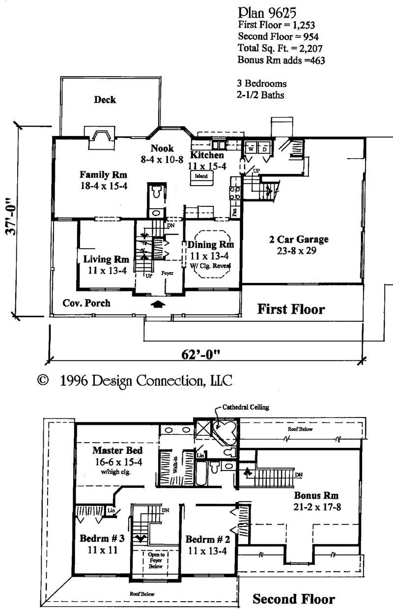 Floor Plan First Story of Plan #121-1014