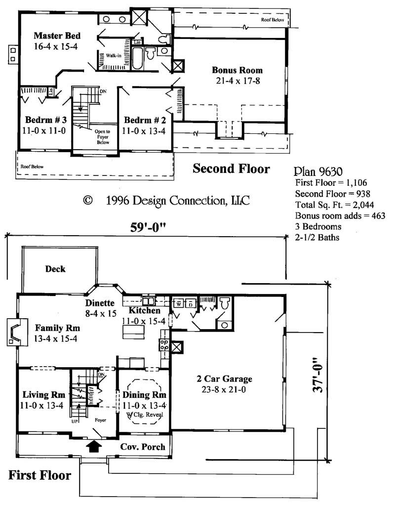 Floor Plan First Story of Plan #121-1026