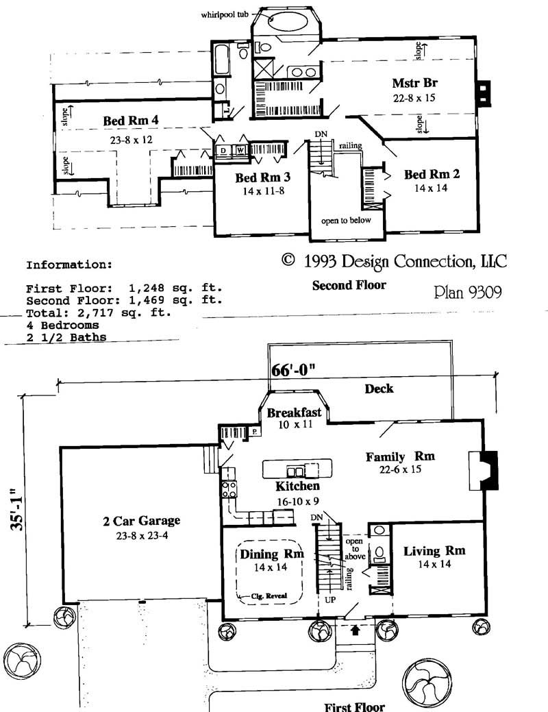 Floor Plan First Story of Plan #121-1046