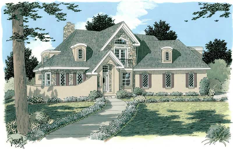 European home (ThePlanCollection: Plan #121-1047)