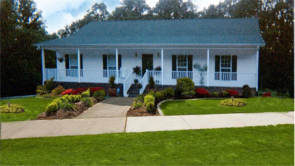 Home Exterior Photograph of this 3-Bedroom,1500 Sq Ft Plan -1500