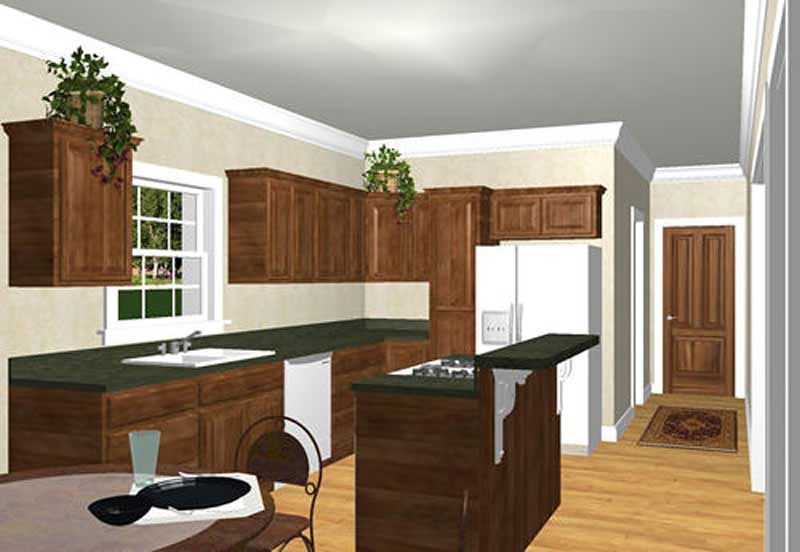Kitchen of this 3-Bedroom, 2046 Sq Ft Plan - 123-1023