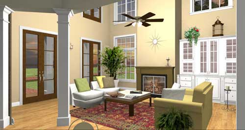 Great Room of this 4-Bedroom, 2415 Sq Ft Plan - 123-1037