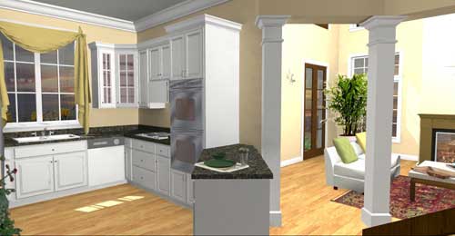 Kitchen of this 4-Bedroom, 2415 Sq Ft Plan - 123-1037