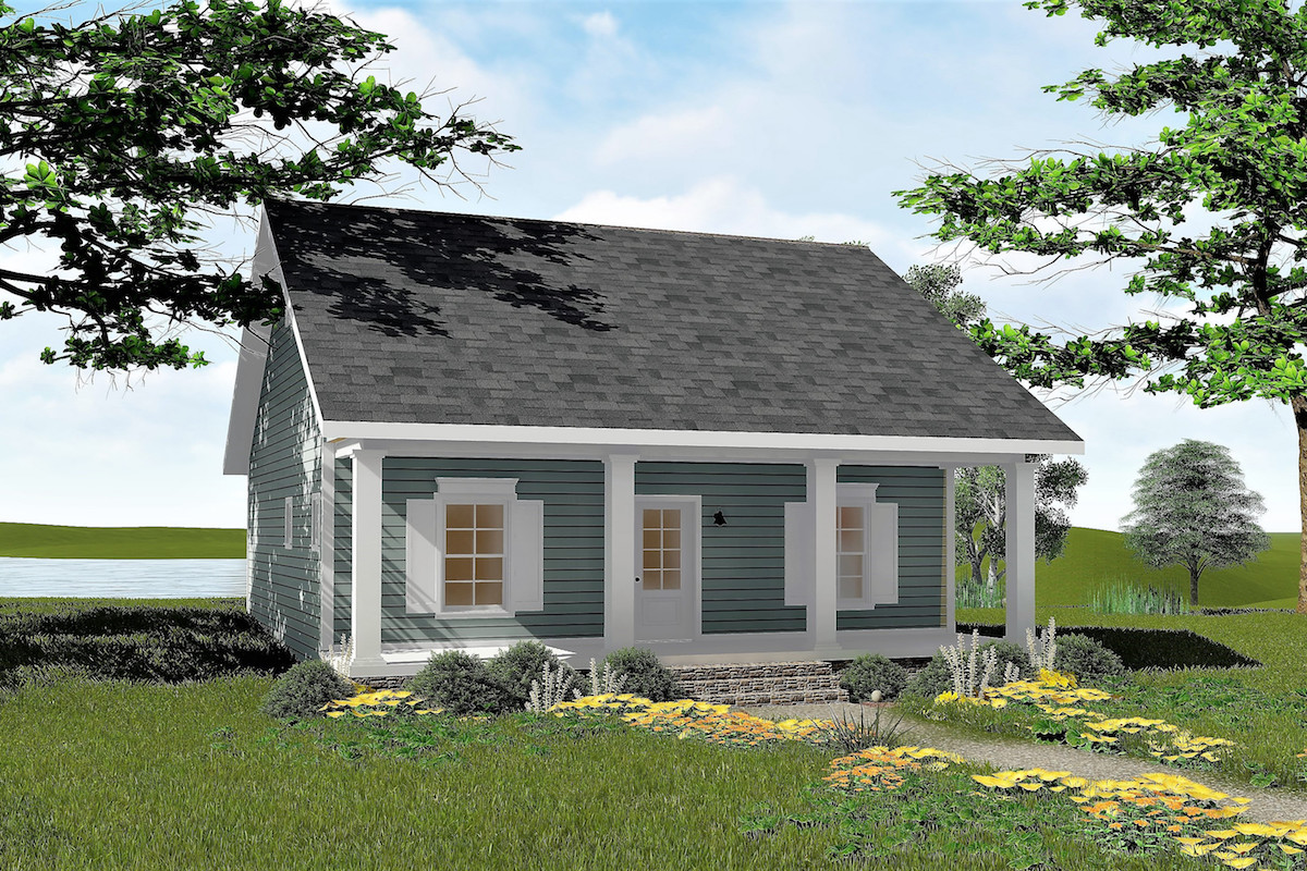 Small Home (ThePlanCollection: Plan #123-1042)