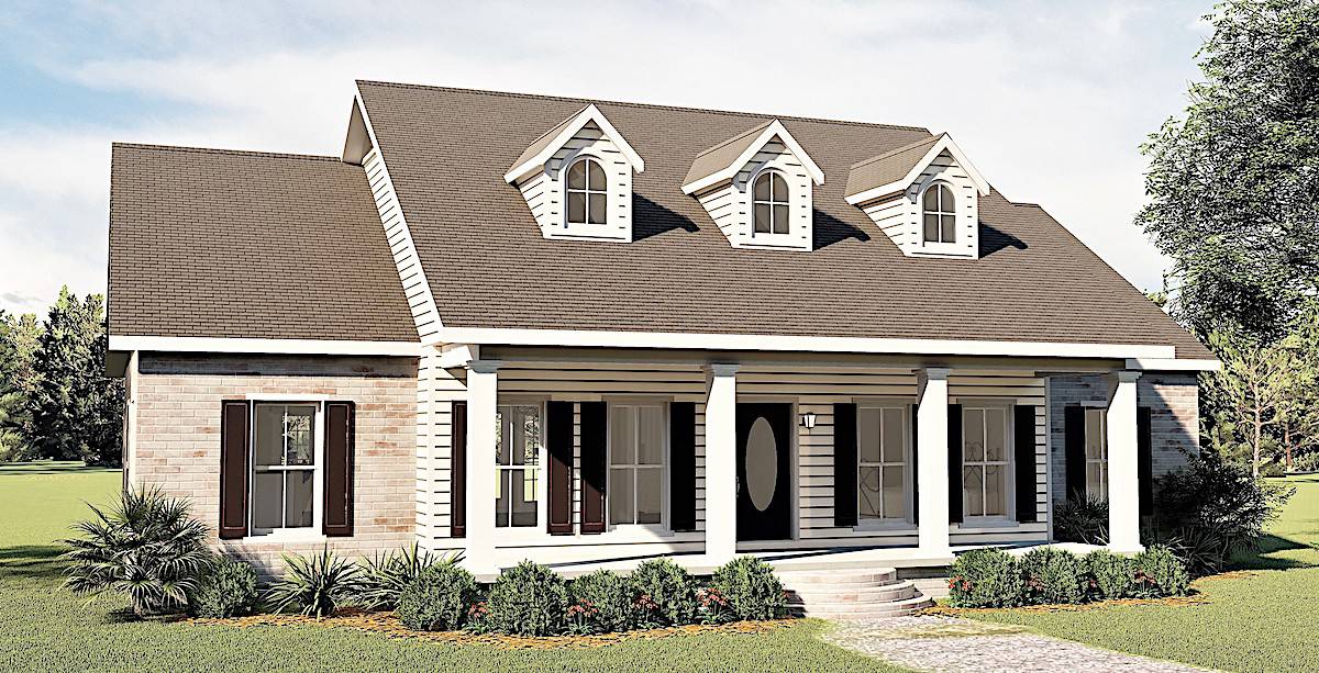 Left Side View of this 3-Bedroom, 1785 Sq Ft Plan - 123-1051