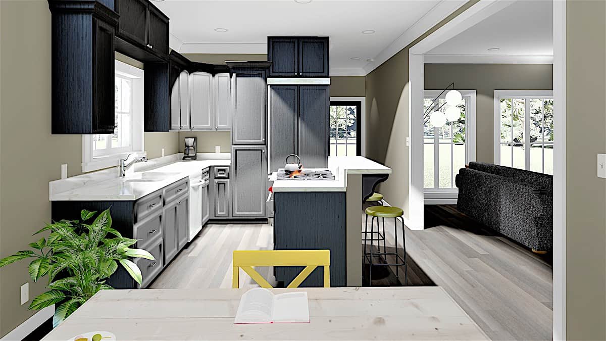 Kitchen of this 3-Bedroom, 1785 Sq Ft Plan - 123-1051
