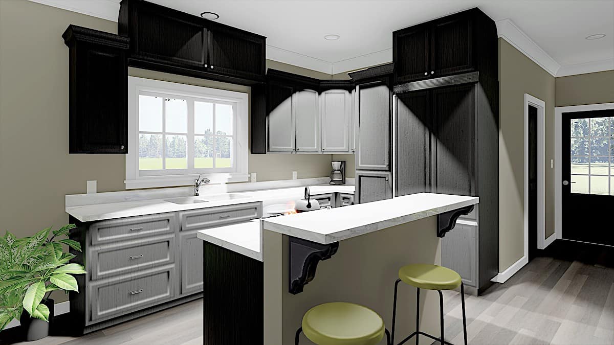 Kitchen of this 3-Bedroom, 1785 Sq Ft Plan - 123-1051