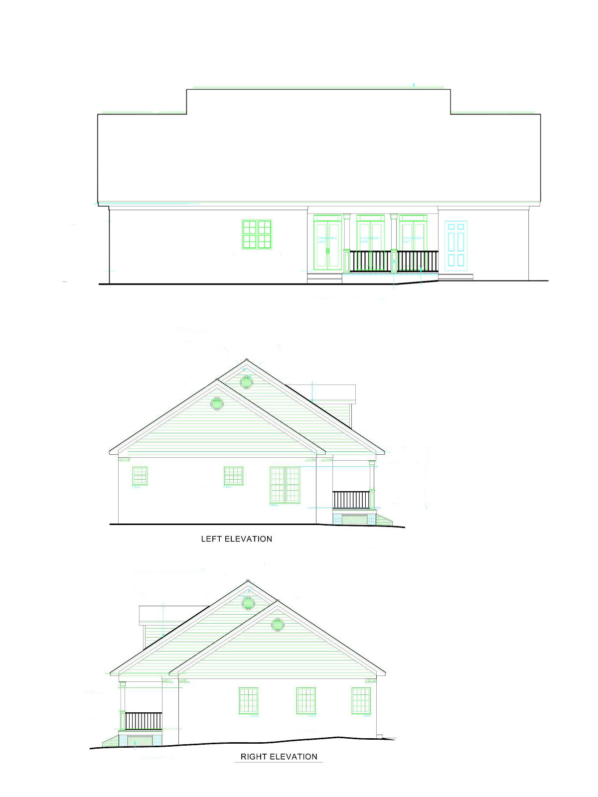 Home Plan Rear Elevation of this 3-Bedroom,1785 Sq Ft Plan -123-1051