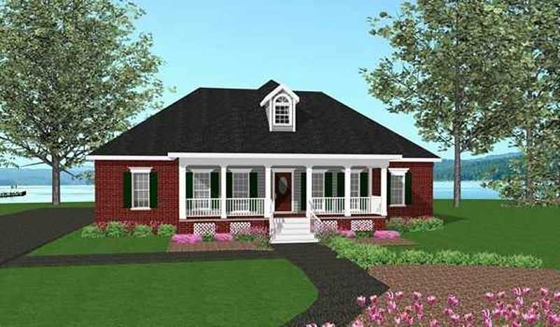 Home Plan Front Elevation of this 3-Bedroom,1785 Sq Ft Plan -123-1052