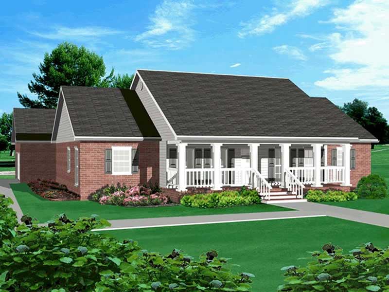 Front View of this 3-Bedroom, 2214 Sq Ft Plan - 123-1055