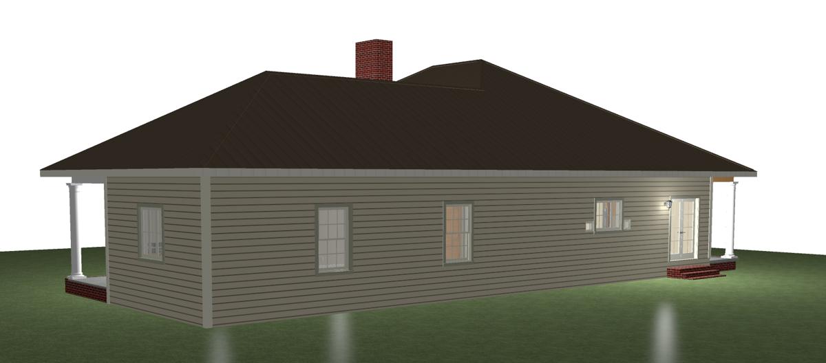 Side View of this 3-Bedroom,2052 Sq Ft Plan -123-1062