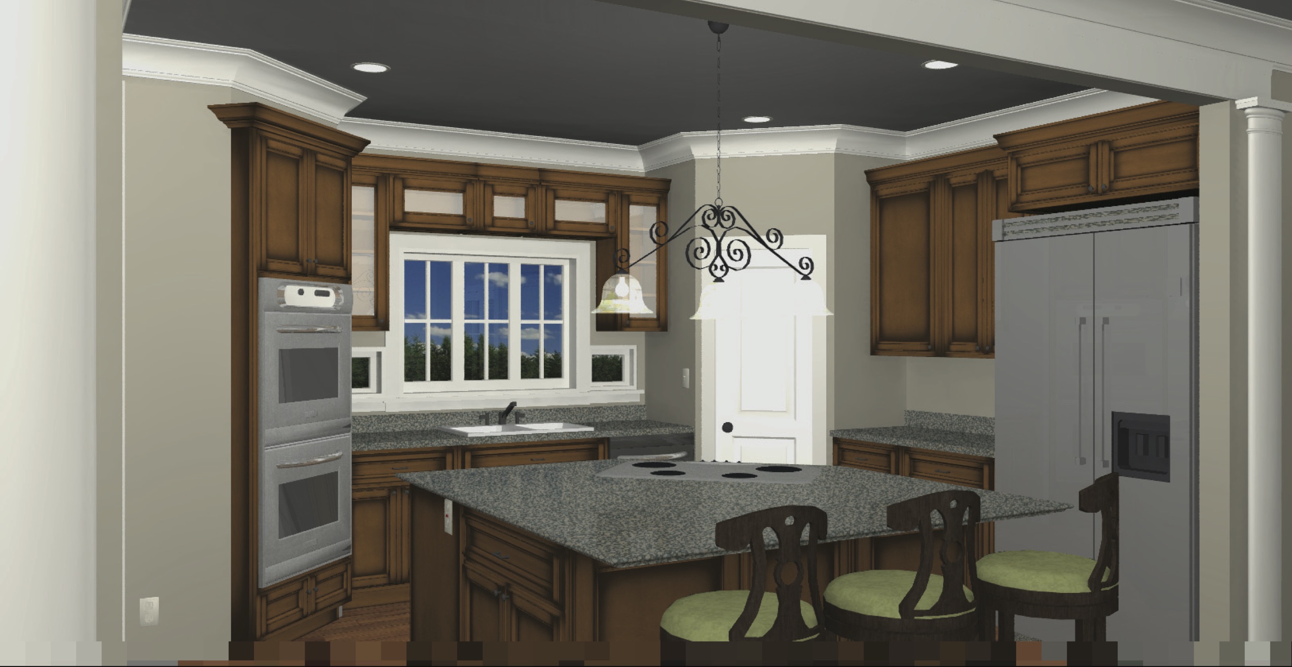 Kitchen of this 3-Bedroom, 2052 Sq Ft Plan - 123-1062