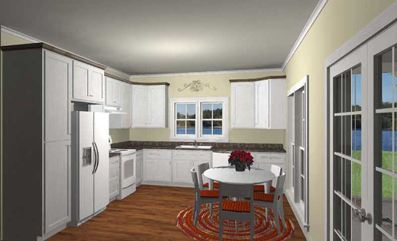 Kitchen of this 3-Bedroom, 1292 Sq Ft Plan - 123-1073