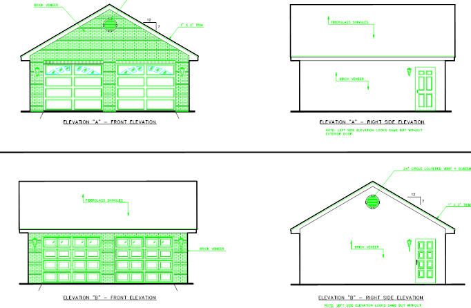 Garage of this 3-Bedroom, 2052 Sq Ft Plan - 123-1064