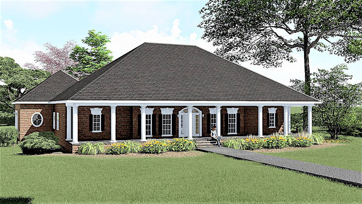 Southern home (ThePlanCollection: Plan #123-1069)