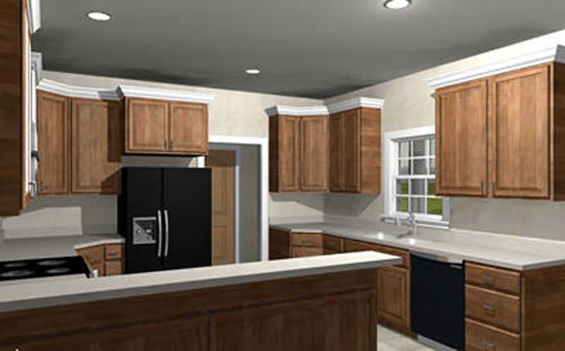 Kitchen of this 3-Bedroom, 2123 Sq Ft Plan - 123-1072