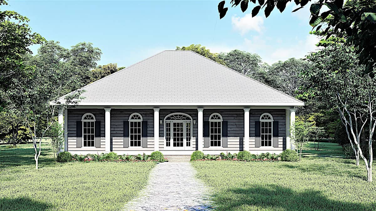 Southern home (ThePlanCollection: Plan #123-1074)
