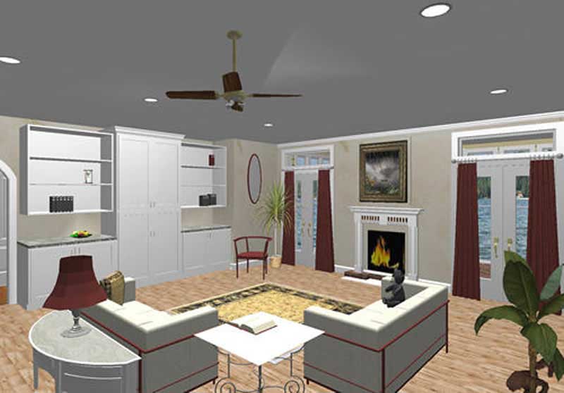 Living Room of this 3-Bedroom, 2337 Sq Ft Plan - 123-1076