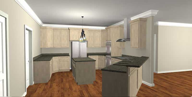 Kitchen of this 4-Bedroom, 3029 Sq Ft Plan - 123-1080