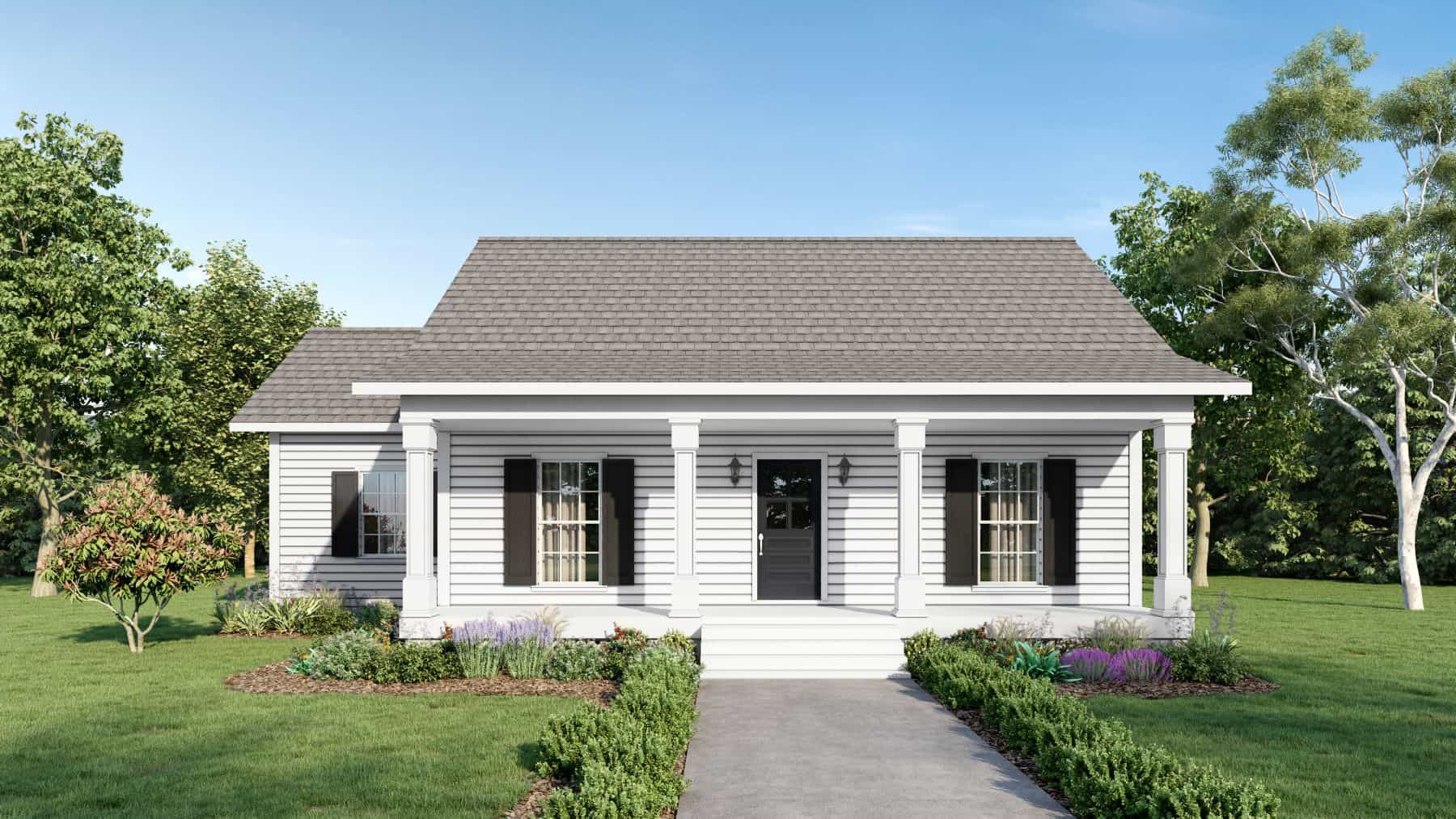Country home plan (ThePlanCollection: Plan #123-1084)