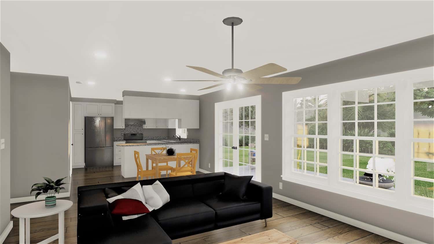 Great Room of this 2-Bedroom, 1312 Sq Ft Plan - 123-1090
