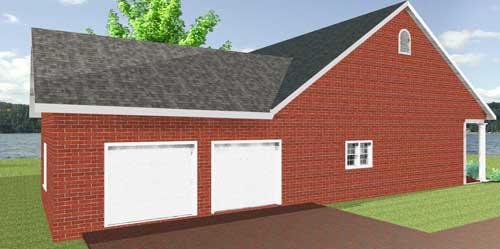 Garage of this 3-Bedroom, 1735 Sq Ft Plan - 123-1092