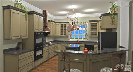 Kitchen of this 3-Bedroom, 2208 Sq Ft Plan - 123-1093