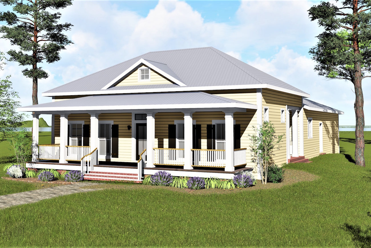 Country home (ThePlanCollection: Plan #123-1093)