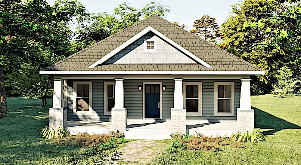 Ranch home (ThePlanCollection: Plan #123-1095)
