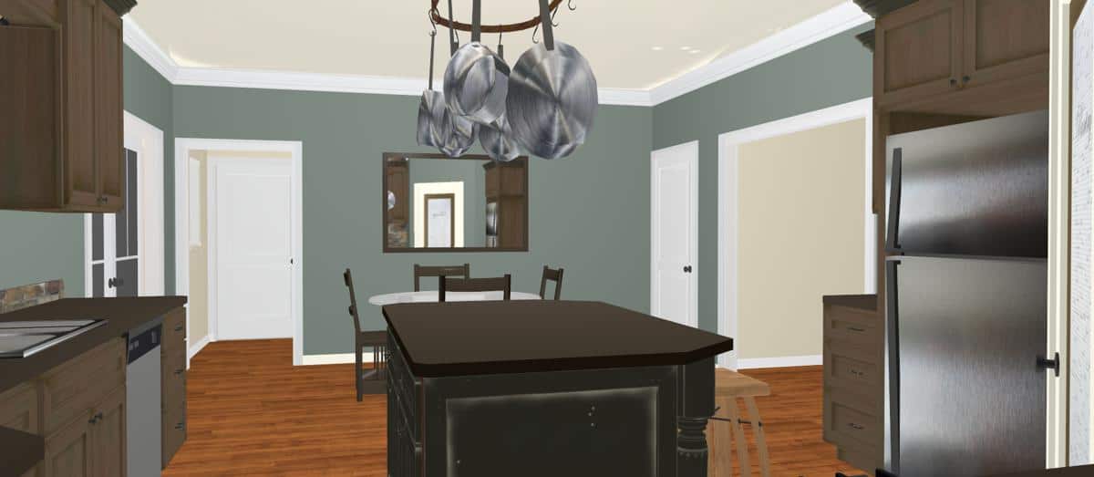 Kitchen of this 2-Bedroom, 1882 Sq Ft Plan - 123-1098
