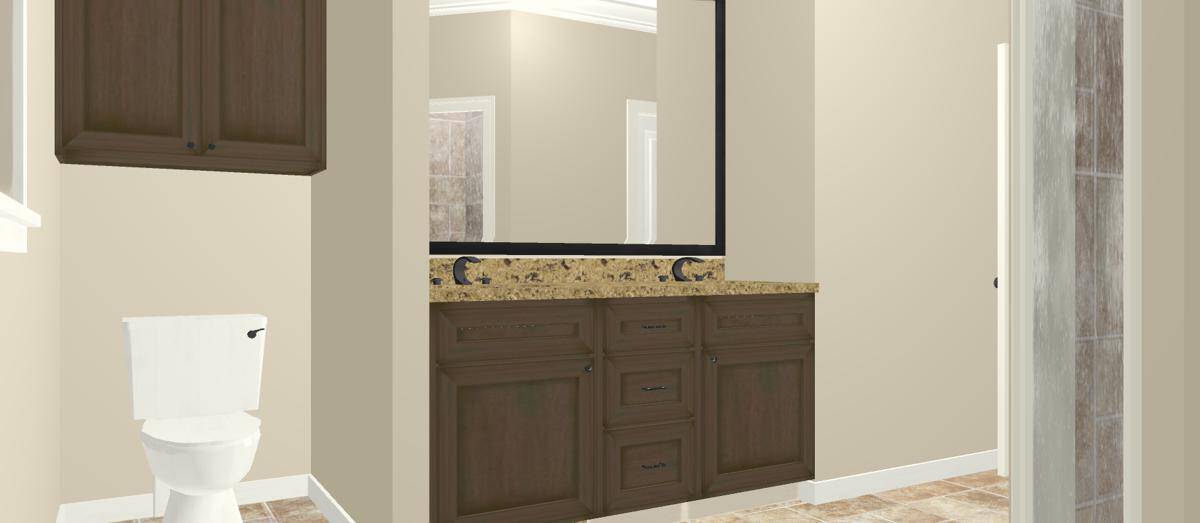Master Bathroom of this 2-Bedroom, 1882 Sq Ft Plan - 123-1098