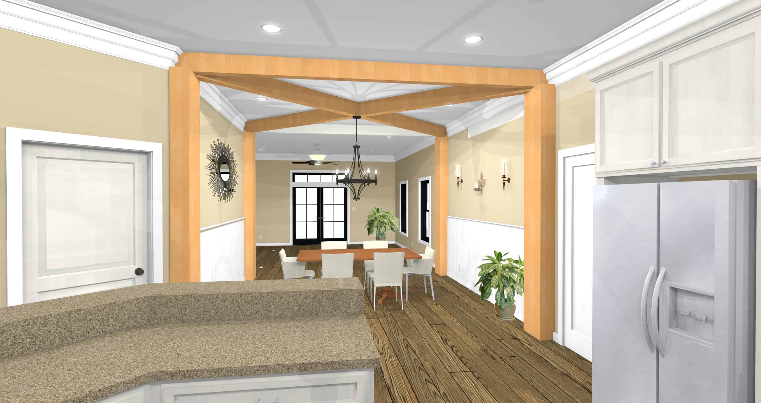 Dining Room of this 3-Bedroom, 1908 Sq Ft Plan - 123-1099
