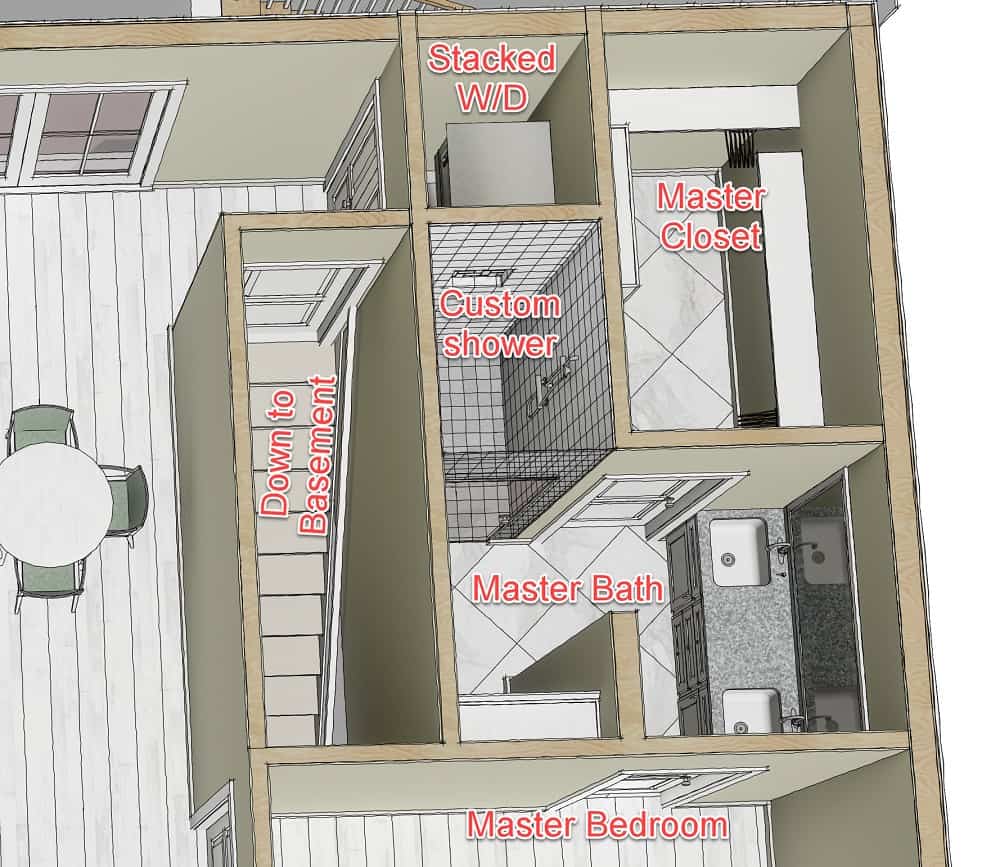Basement of Ranch Plan #123-1100
