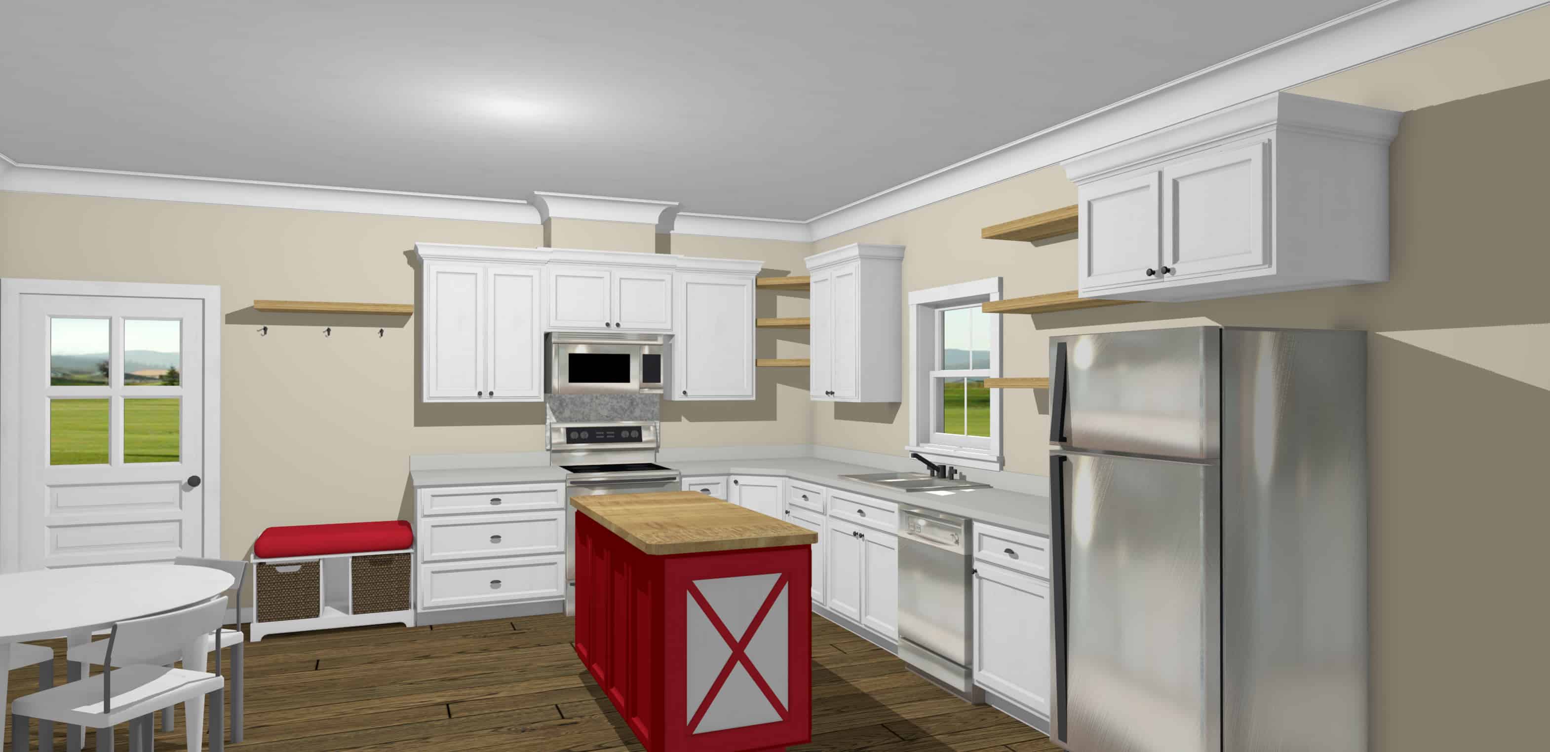 Kitchen of this 3-Bedroom,1320 Sq Ft Plan -1320