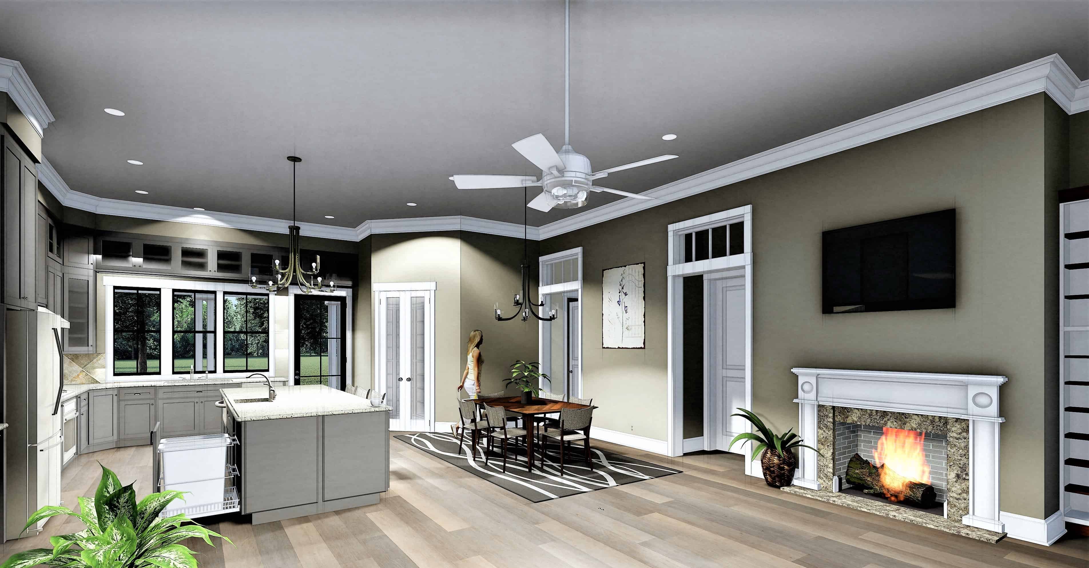 Great Room of this 3-Bedroom,2160 Sq Ft Plan -2160