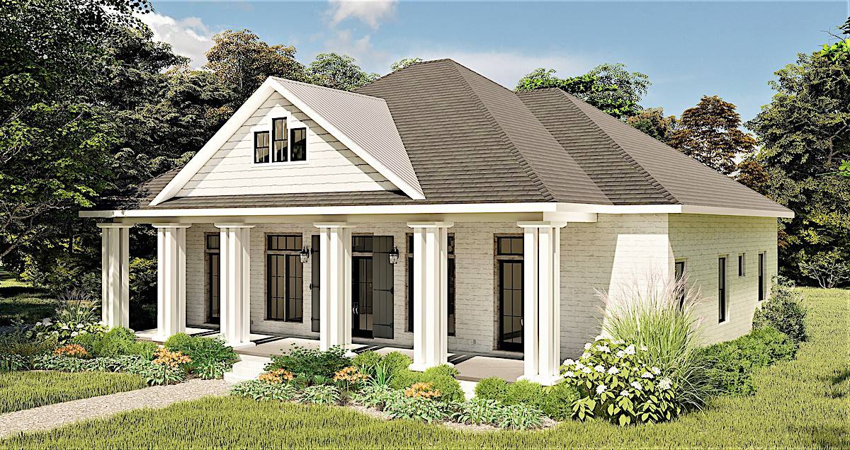 Right Side View of this 3-Bedroom, 2160 Sq Ft Plan - 123-1104