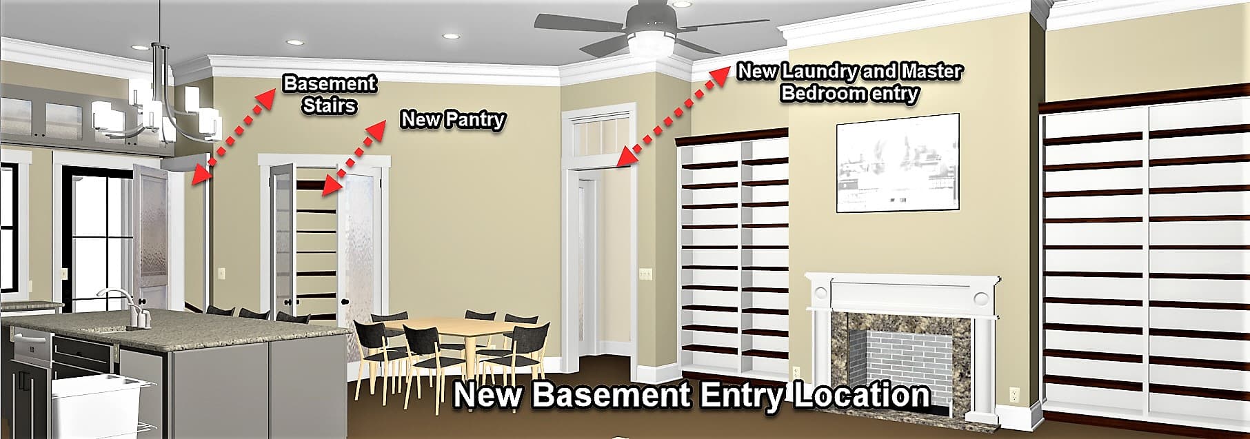 Stairs of this 3-Bedroom, 2160 Sq Ft Plan - 123-1104