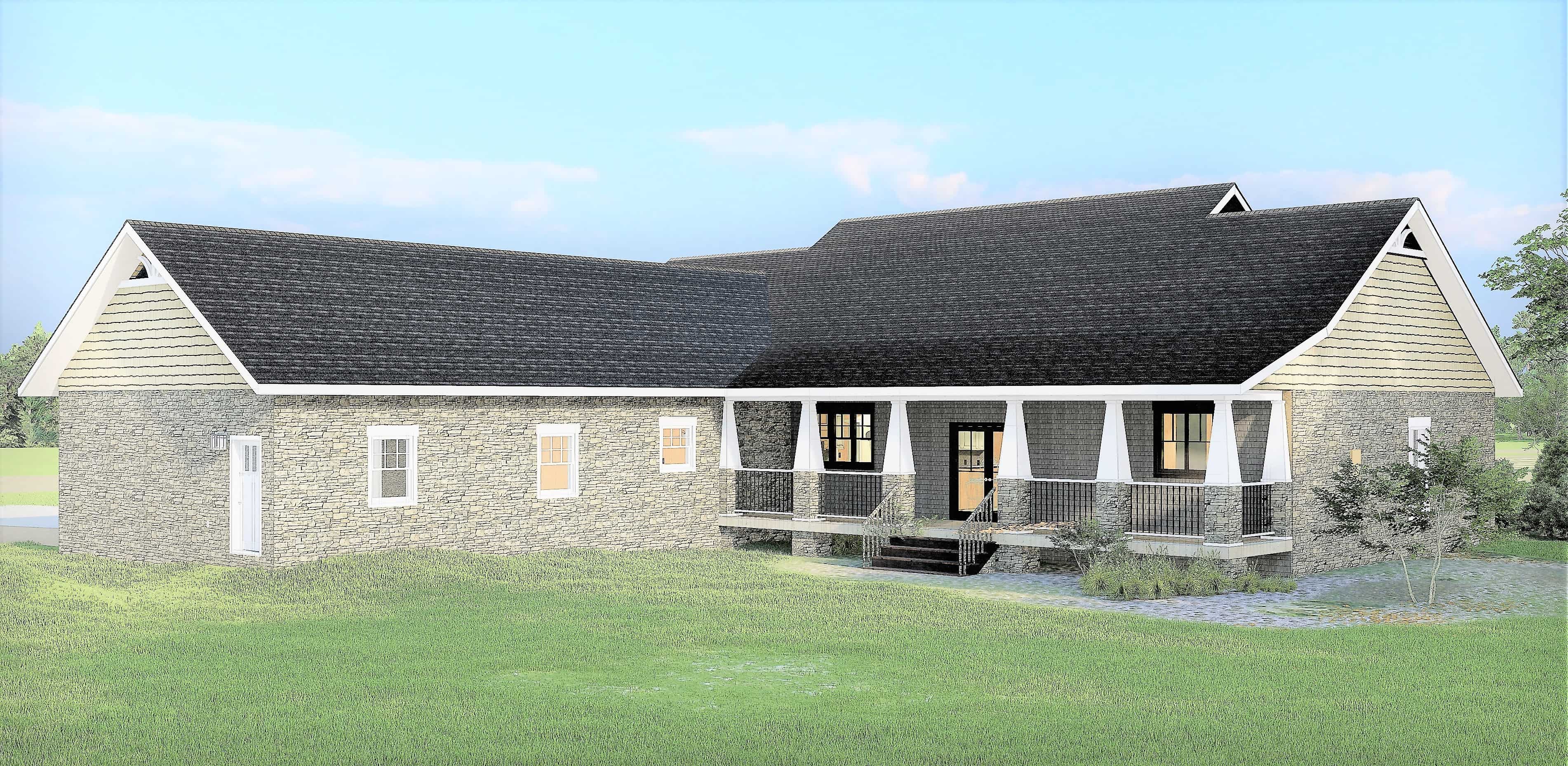 Rear View of this 3-Bedroom,2525 Sq Ft Plan -2525