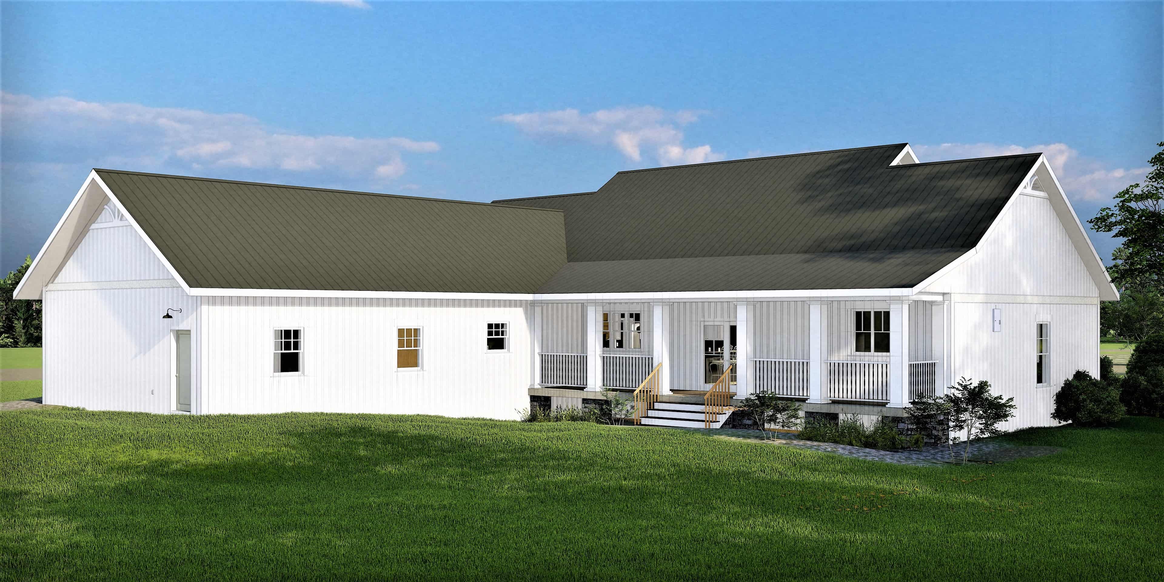 Rear View of this 3-Bedroom,2526 Sq Ft Plan -2526