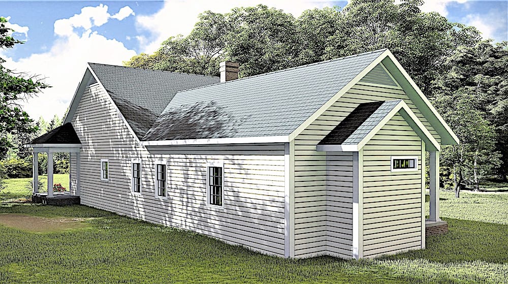 Right Side View of this 3-Bedroom, 2159 Sq Ft Plan - 123-1110