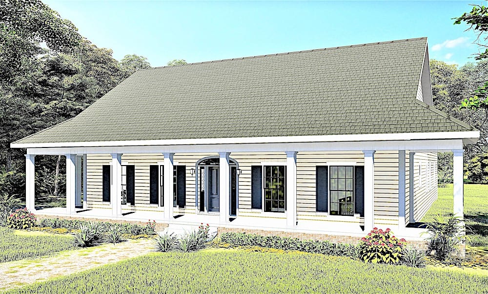 Front View of this 3-Bedroom, 2159 Sq Ft Plan - 123-1110