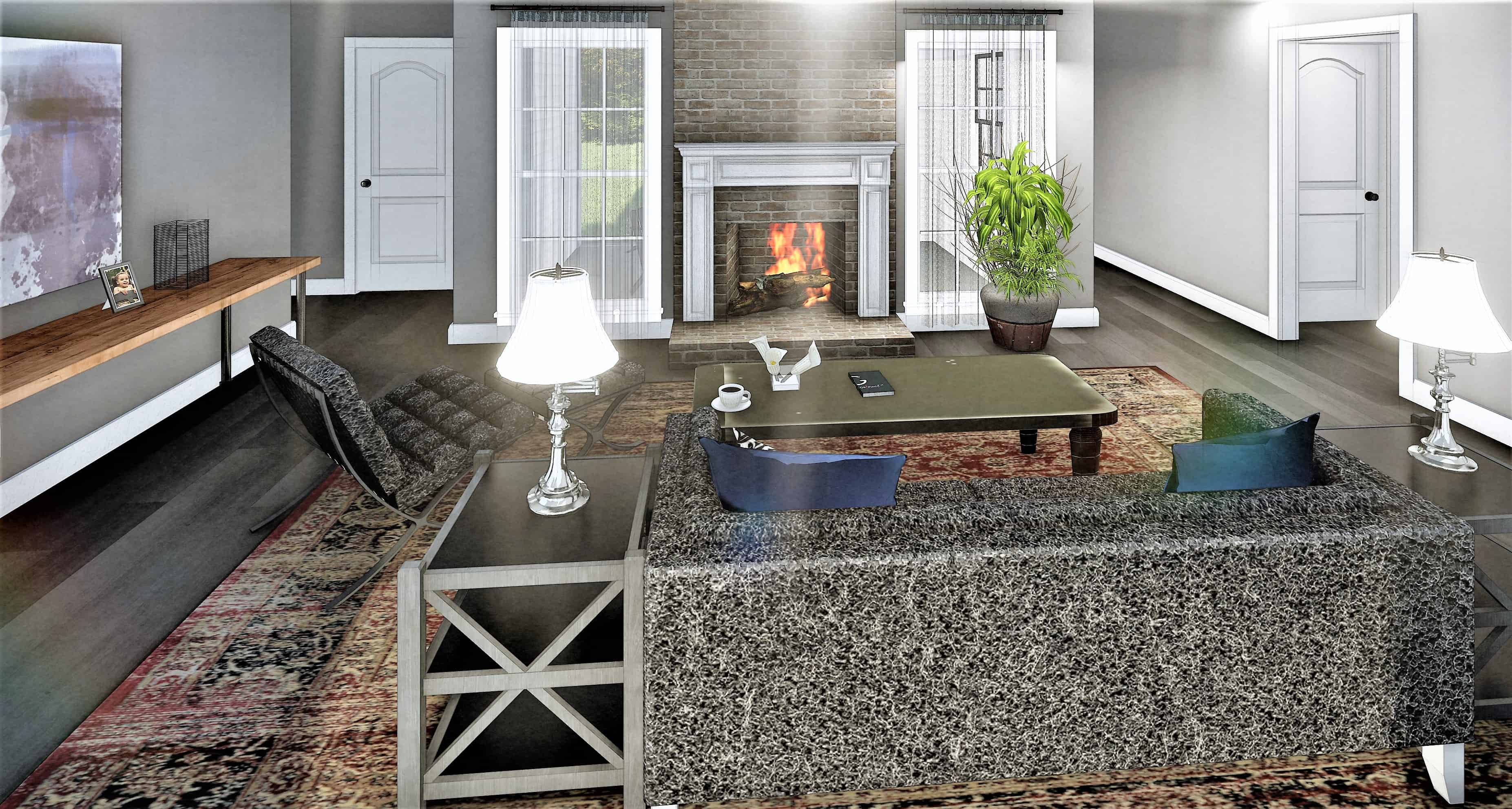 Great Room of this 3-Bedroom, 2159 Sq Ft Plan - 123-1110